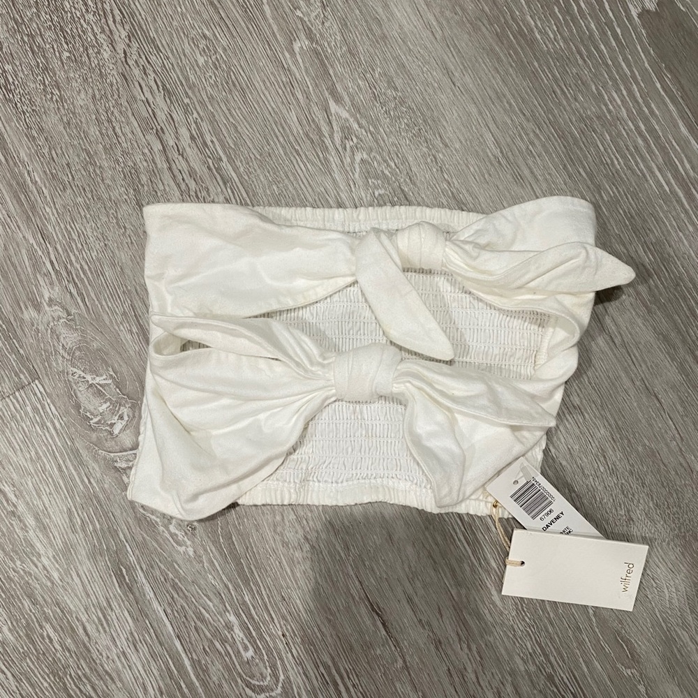 Wilfred/Aritzia double knot tube top